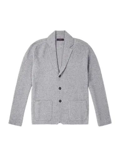 Slowear Single-Breasted Ribbed Virgin Wool Blazer - Men | Thumbnail 1