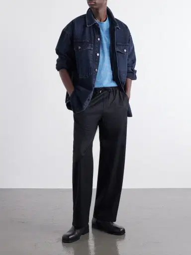 A Kind Of Guise Samurai Straight-Leg Virgin Wool Trousers - Men | Thumbnail 2