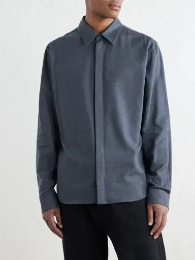 Gabriela Hearst Abbe Cotton and Cashmere-Blend Shirt - Men | Thumbnail 3 Gabriela Hearst Abbe Cotton and Cashmere-Blend Shirt - Men | Thumbnail 3
