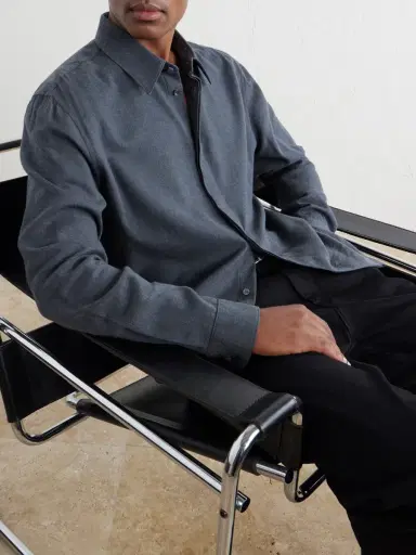 Gabriela Hearst Abbe Cotton and Cashmere-Blend Shirt - Men | Thumbnail 5 Gabriela Hearst Abbe Cotton and Cashmere-Blend Shirt - Men | Thumbnail 5