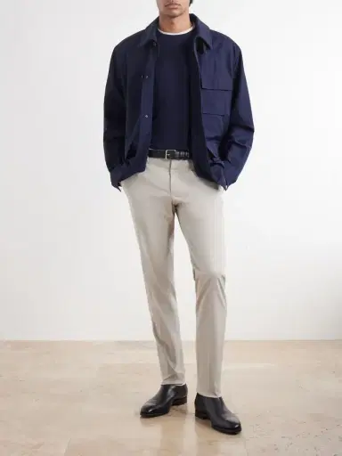 Slowear Incotex Slim-Fit Batavia Stretch-Cotton Trousers - Men | Thumbnail 2