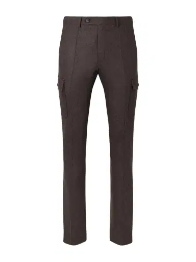 Slowear Straight-Leg Brushed Wool-Blend Trousers - Men | Thumbnail 1