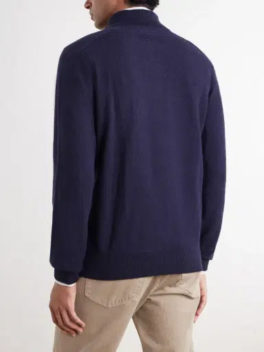 Zegna Cashmere and Silk-Blend Zip-Up Cardigan - Men | Thumbnail 4