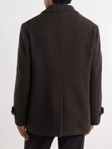 Slowear Double-Breasted Wool-Blend Plush Coat - Men | Thumbnail 4