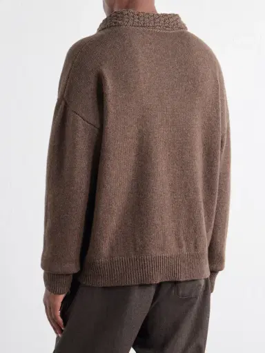 A Kind Of Guise Palano Alpaca and Merino Wool-Blend Polo Shirt - Men | Thumbnail 4