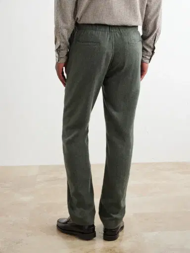 Hartford Joggy Straight-Leg Wool Woven Trousers - Men | Thumbnail 4