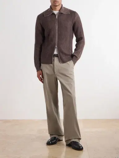Slowear Turtleneck Ribbed Virgin Wool Sweater - Men | Thumbnail 2