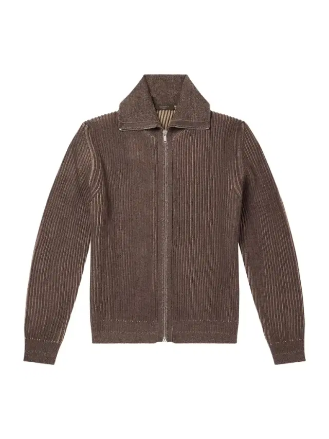 Slowear Turtleneck Ribbed Virgin Wool Sweater - Men