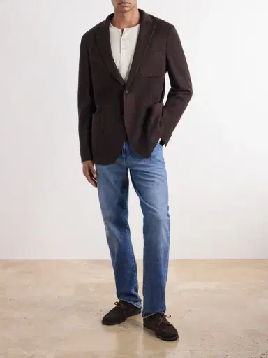 Slowear Wool-Blend Woven Waffle Jersey Blazer - Men | Thumbnail 2 Slowear Wool-Blend Woven Waffle Jersey Blazer - Men | Thumbnail 2