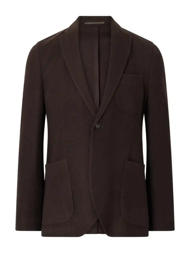 Slowear Wool-Blend Woven Waffle Jersey Blazer - Men
