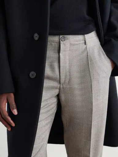 Slowear Tapered Prince of Wales Checked Wool and Cashmere-Blend Trousers - Men | Thumbnail 5 Slowear Tapered Prince of Wales Checked Wool and Cashmere-Blend Trousers - Men | Thumbnail 5