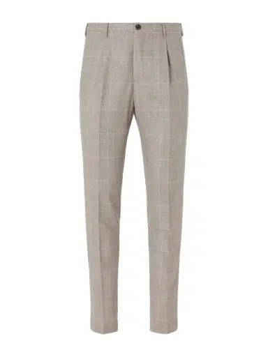 Slowear Tapered Prince of Wales Checked Wool and Cashmere-Blend Trousers - Men | Thumbnail 1 Slowear Tapered Prince of Wales Checked Wool and Cashmere-Blend Trousers - Men | Thumbnail 1