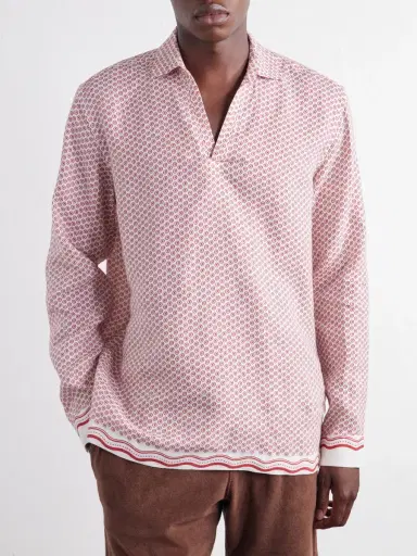 Orlebar Brown Ridley Printed Linen Shirt - Men | Thumbnail 3 Orlebar Brown Ridley Printed Linen Shirt - Men | Thumbnail 3