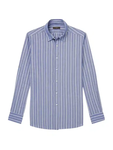 Slowear Glanshirt Striped Cotton-Poplin Shirt - Men | Thumbnail 1 Slowear Glanshirt Striped Cotton-Poplin Shirt - Men | Thumbnail 1