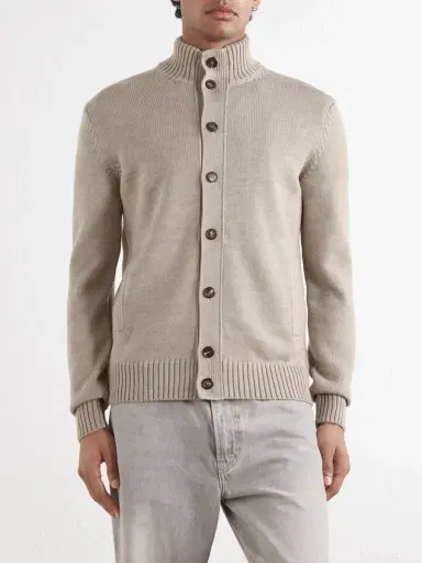 Slowear Wool Cardigan - Men | Thumbnail 3