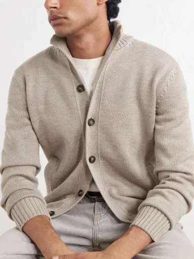 Slowear Wool Cardigan - Men | Thumbnail 5