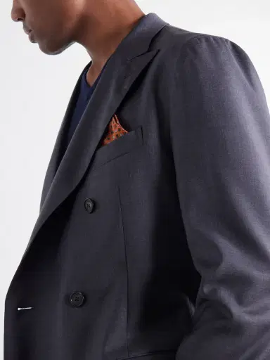 Slowear Double-Breasted Wool Woven Suit - Men | Thumbnail 5 Slowear Double-Breasted Wool Woven Suit - Men | Thumbnail 5