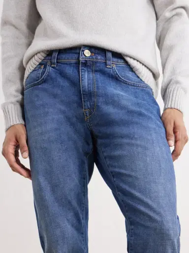 Slowear Straight-Leg Stretch Jeans - Men | Thumbnail 5