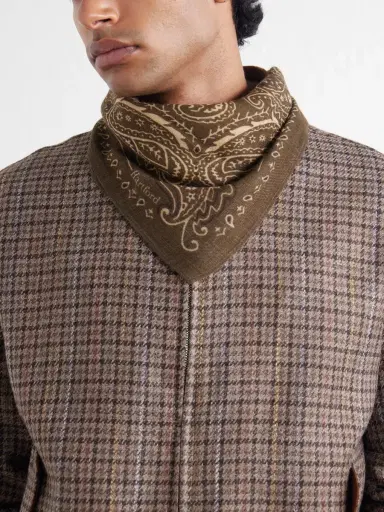 Hartford Printed Wool Scarf - Men | Thumbnail 2
