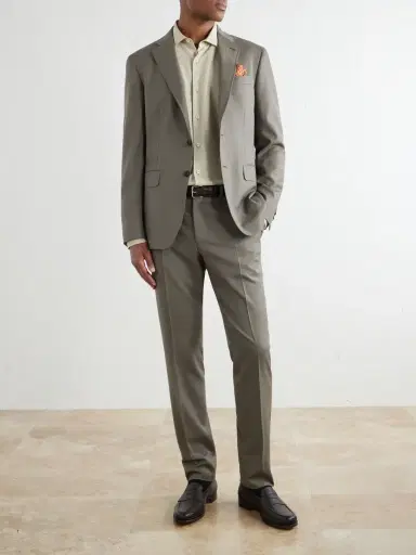 Canali Straight-Leg Wool Suit Trousers - Men | Thumbnail 2 Canali Straight-Leg Wool Suit Trousers - Men | Thumbnail 2