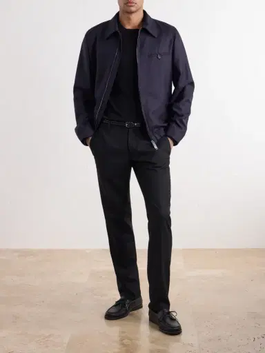 Slowear Straight-Leg Wool-Blend Tekno Flannel Trousers - Men | Thumbnail 2 Slowear Straight-Leg Wool-Blend Tekno Flannel Trousers - Men | Thumbnail 2