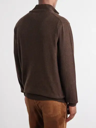Polo Ralph Lauren Logo-Embroidered Wool Half-Zip Sweater - Men | Thumbnail 4
