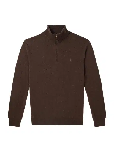 Polo Ralph Lauren Logo-Embroidered Wool Half-Zip Sweater - Men | Thumbnail 1