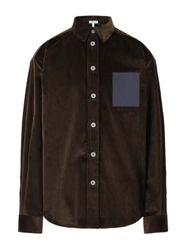 Loewe Leather-Trimmed Cotton-Corduroy Overshirt - Men
