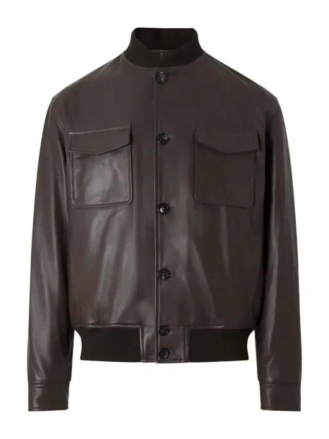 Slowear Montedoro Leather Bomber Jacket - Men
