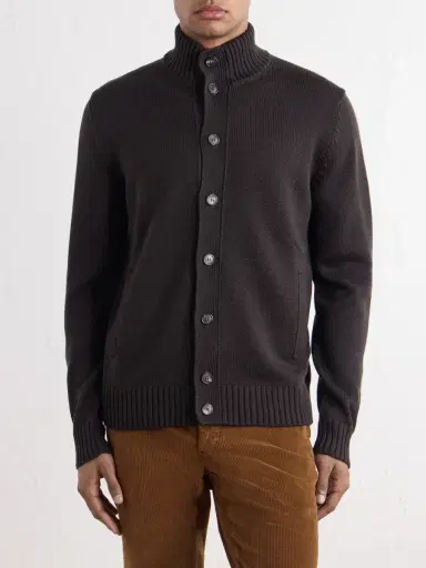 Slowear Virgin Wool Cardigan - Men | Thumbnail 3