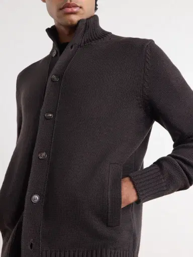 Slowear Virgin Wool Cardigan - Men | Thumbnail 5