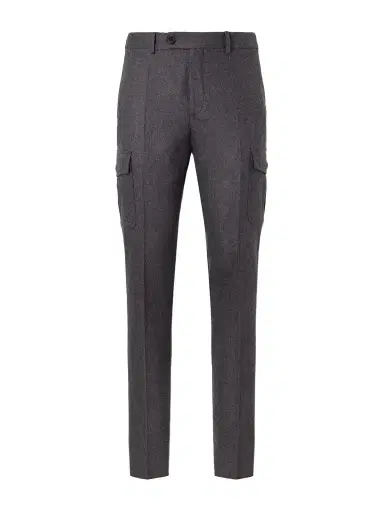 Slowear Straight-Leg Brushed Wool-Blend Trousers - Men | Thumbnail 1