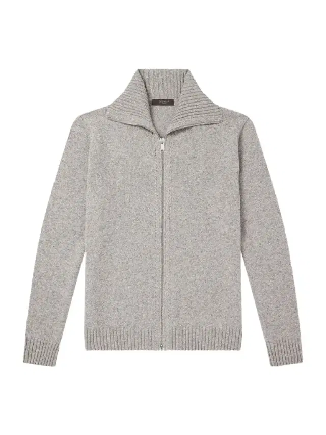 Slowear Zanone Virgin Wool Knitted Zip-Up Hoodie - Men