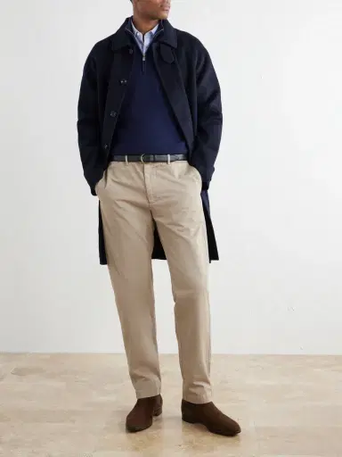 Hartford Taylor Straight-Leg Cotton-Gabardine Trousers - Men | Thumbnail 2