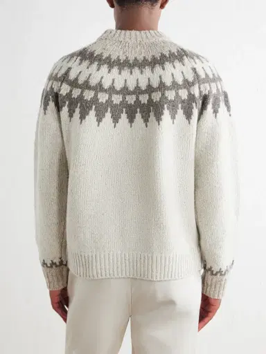Hartford Donegal Jacquard Wool-Blend Sweater - Men | Thumbnail 4 Hartford Donegal Jacquard Wool-Blend Sweater - Men | Thumbnail 4