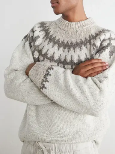 Hartford Donegal Jacquard Wool-Blend Sweater - Men | Thumbnail 5 Hartford Donegal Jacquard Wool-Blend Sweater - Men | Thumbnail 5