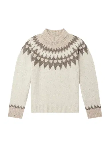 Hartford Donegal Jacquard Wool-Blend Sweater - Men | Thumbnail 1 Hartford Donegal Jacquard Wool-Blend Sweater - Men | Thumbnail 1