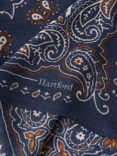Hartford Printed Wool Scarf - Men | Thumbnail 3