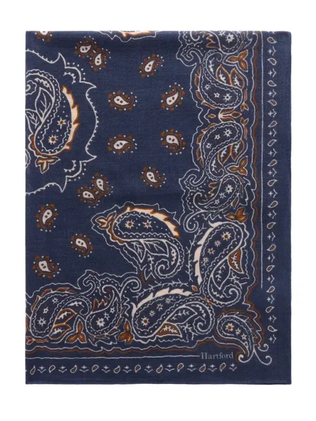 Hartford Printed Wool Scarf - Men