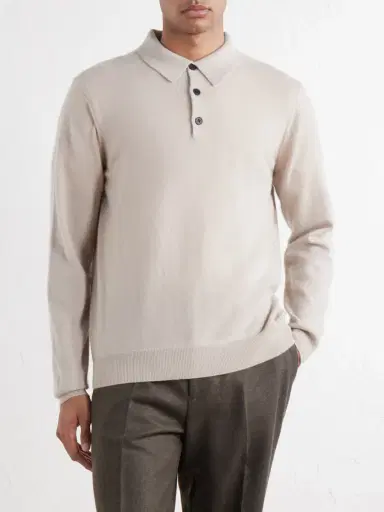 Sunspel Cashmere Polo-Shirt - Men | Thumbnail 3 Sunspel Cashmere Polo-Shirt - Men | Thumbnail 3