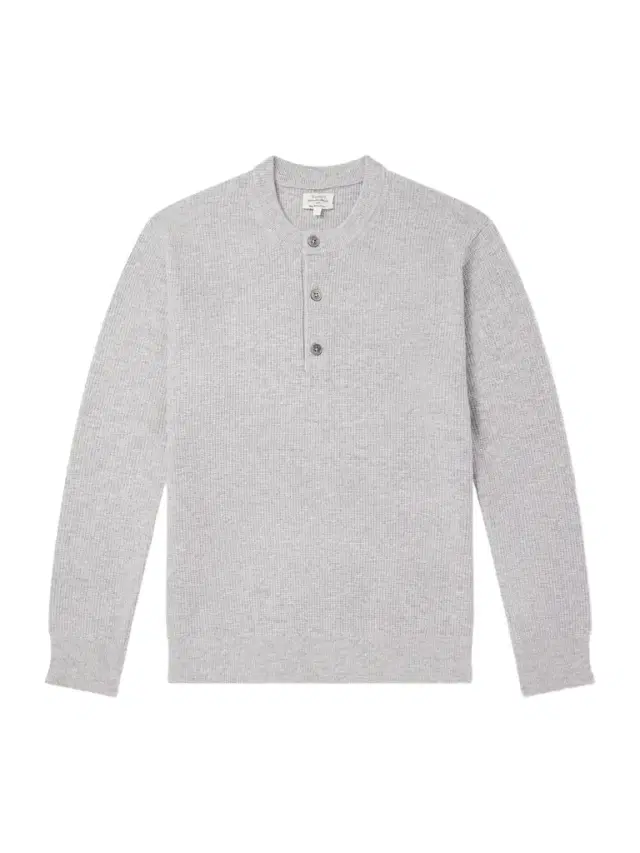 Hartford Wool and Cashmere-Blend Waffle Henley Sweater - Men