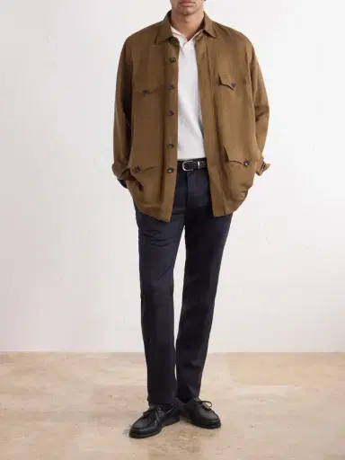 Slowear Straight-Leg Wool-Blend Tekno Flannel Trousers - Men | Thumbnail 2 Slowear Straight-Leg Wool-Blend Tekno Flannel Trousers - Men | Thumbnail 2