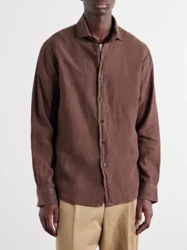 Polo Ralph Lauren Logo-Embroidered Linen Shirt - Men | Thumbnail 3