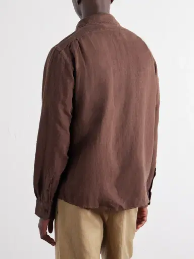 Polo Ralph Lauren Logo-Embroidered Linen Shirt - Men | Thumbnail 4
