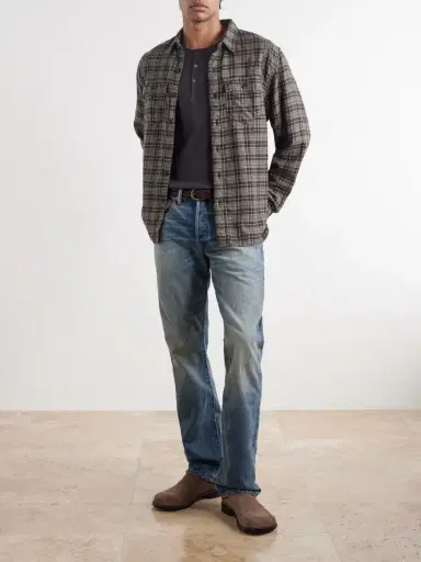 RRL Eaton Checked Cotton-Flannel Shirt - Men | Thumbnail 2 RRL Eaton Checked Cotton-Flannel Shirt - Men | Thumbnail 2