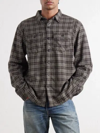 RRL Eaton Checked Cotton-Flannel Shirt - Men | Thumbnail 3 RRL Eaton Checked Cotton-Flannel Shirt - Men | Thumbnail 3