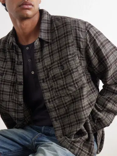 RRL Eaton Checked Cotton-Flannel Shirt - Men | Thumbnail 5 RRL Eaton Checked Cotton-Flannel Shirt - Men | Thumbnail 5