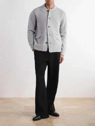 Slowear Wool and Cashmere-Blend Knitted Bomber Jacket - Men | Thumbnail 2
