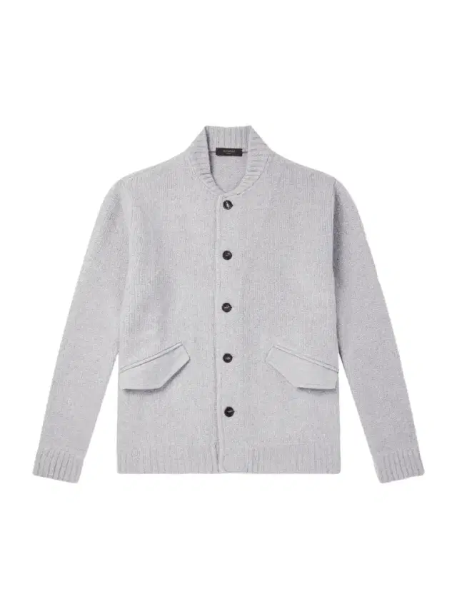 Slowear Wool and Cashmere-Blend Knitted Bomber Jacket - Men