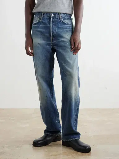 Visvim Social Sculpture 01 Wide-Leg Distressed Jeans - Men | Thumbnail 3